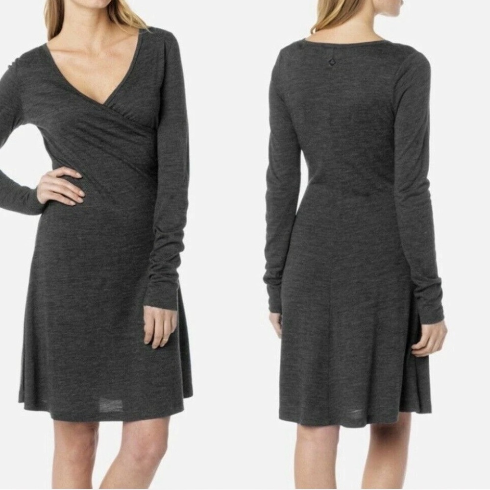 Prana Nadia Wool Dress - size M - NWT - black